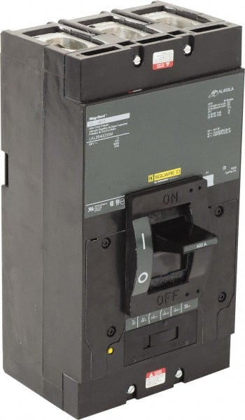 Square D - 400 Amp, 600 V, 3 Pole, Panel Mount Motor Circuit Breaker - Thermal Magnetic Trip, Multiple Breaking Capacity Ratings - Exact Tooling