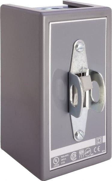 Square D - 3 Poles, 30 Amp, Open Toggle Manual Motor Starter - 1 hp at 90 VDC, 10 hp at 460 VAC, 10 hp at 575 VAC, 1-1/2 hp at 230 VDC, 2 hp at 115 VAC, 2 hp at 115 VDC & 7-1/2 hp at 230 VAC, CE, CSA & UL Listed - Exact Tooling