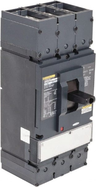 Square D - 600 VAC, 400 Amp, NonAutomatic Molded Case Switch - 3 Pole, 50 kA Interrupting Rating, Line Lug Connection - Exact Tooling