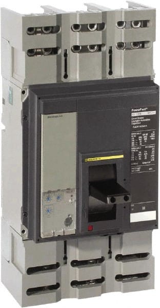 Square D - 1200 Amp, 600 VAC, 3 Pole, Panel Mount Molded Case Circuit Breaker - Electronic Trip, Multiple Breaking Capacity Ratings, 3/0 AWG - Exact Tooling