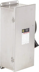 Square D - 100 Amp, 600 VAC/VDC, 3 Pole Nonfused Safety Switch - NEMA 12, 3, 3R, 4 & 4X, 40 hp at 600 VAC, 50 hp at 600 VDC (Single Phase), 100 hp at 600 VAC, 50 hp at 600 VDC (Triple Phase) - Exact Tooling