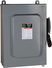 Square D - 30 Amp, 600 VAC, 6 Pole Nonfused Safety Switch - NEMA 12 & 3R, 30 hp at 600 VAC (Triple Phase), 6PST Contact Form - Exact Tooling