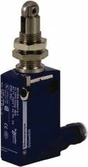 Telemecanique Sensors - DP, NC/NO, 240 VAC, 5 Pin M12 Male Terminal, Roller Plunger Actuator, General Purpose Limit Switch - IP66, IP67, IP68 IPR Rating - Exact Tooling
