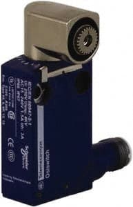Telemecanique Sensors - DP, NC/NO, 240 VAC, 5 Pin M12 Male Terminal, Rotary Head Actuator, General Purpose Limit Switch - IP66, IP67, IP68 IPR Rating - Exact Tooling