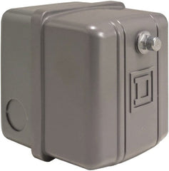 Square D - 1 NEMA Rated, DPST, 40 to 60 psi, Electromechanical, Snap Action Pressure and Level Switch - Exact Tooling