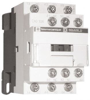 Schneider Electric - 2NC/3NO, 24 VAC at 50/60 Hz Control Relay - 17 V - Exact Tooling