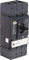 Square D - 400 Amp, 600 VAC, 3 Pole, Panel Mount Molded Case Circuit Breaker - Electronic Trip, Multiple Breaking Capacity Ratings, 2 AWG - Exact Tooling