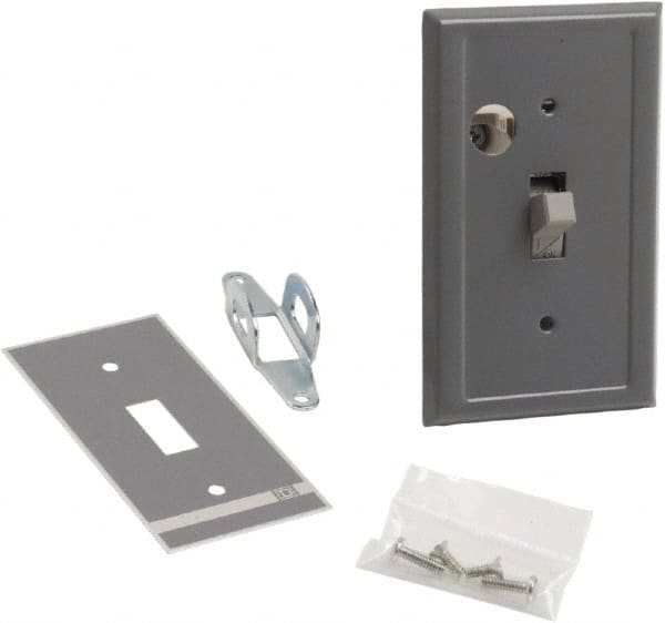 Square D - 2 Poles, 30 Amp, Open Toggle Manual Motor Starter - 1 hp at 90 VDC, 1-1/2 hp at 230 VDC, 2 hp at 115 VAC, 2 hp at 115 VDC, 2 hp at 230 VAC, 3 hp at 460 VAC & 3 hp at 575 VAC, CE, CSA & UL Listed - Exact Tooling