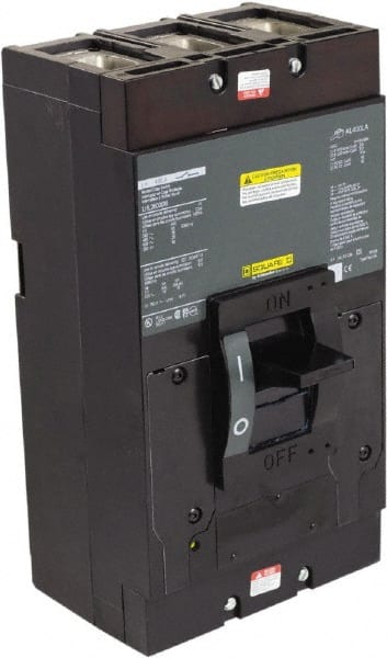 Square D - 400 Amp, 600 V, 3 Pole, Panel Mount Molded Case Circuit Breaker - Thermal Magnetic Trip, Multiple Breaking Capacity Ratings - Exact Tooling