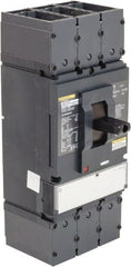 Square D - 600 Volt, 400 Amp, Automatic Molded Case Switch - 3 Pole, 18 at 600 VAC, 35 at 480 VAC, 65 at 240 VAC kA Interrupting Rating, Line/Load Lug Connection - Exact Tooling
