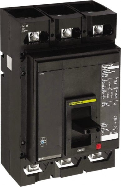 Square D - 300 Amp, 3 Pole, Panel Mount Molded Case Circuit Breaker - Electronic Trip, Multiple Breaking Capacity Ratings - Exact Tooling
