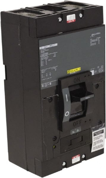 Square D - 300 Amp, 600 V, 2 Pole, Panel Mount Molded Case Circuit Breaker - Thermal Magnetic Trip, Multiple Breaking Capacity Ratings - Exact Tooling