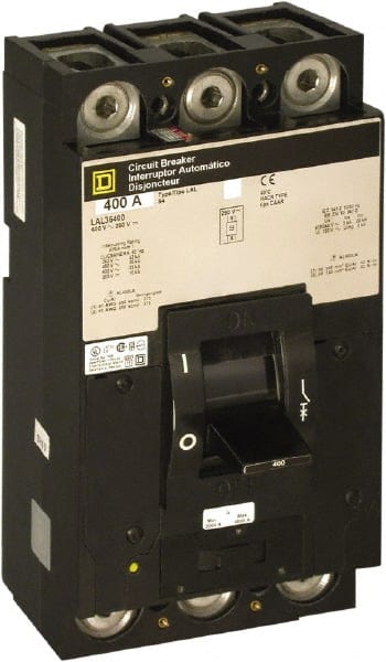Square D - 250 Amp, 600 V, 2 Pole, Free Standing Molded Case Circuit Breaker - Thermal Magnetic Trip, Multiple Breaking Capacity Ratings - Exact Tooling