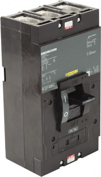 Square D - 400 Amp, 600 V, 3 Pole, Panel Mount Molded Case Circuit Breaker - Thermal Magnetic Trip, Multiple Breaking Capacity Ratings - Exact Tooling