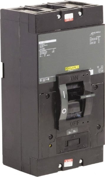 Square D - 400 Amp, 240 V, 2 Pole, Panel Mount Molded Case Circuit Breaker - Thermal Magnetic Trip, 25 kA at 240 VAC Breaking Capacity - Exact Tooling