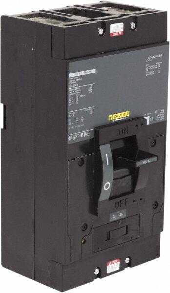 Square D - 400 Amp, 600 V, 2 Pole, Panel Mount Molded Case Circuit Breaker - Thermal Magnetic Trip, Multiple Breaking Capacity Ratings - Exact Tooling