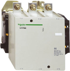 Schneider Electric - 3 Pole, 120 Coil VAC, 500 Amp at 440 VAC, Nonreversible IEC Contactor - Bureau Veritas, CCC, CSA, DNV, EN/IEC 60947-1, EN/IEC 60947-4-1, GL, JEM 1038, LROS, RINA, RMRoS, RoHS Compliant, UL Listed - Exact Tooling