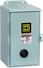 Square D - 110 Coil VAC at 50 Hz, 120 Coil VAC at 60 Hz, 18 Amp, Nonreversible Enclosed Enclosure NEMA Motor Starter - 3 Phase hp: 3 at 200 VAC, 3 at 230 VAC, 5 at 460 VAC, 5 at 575 VAC, 12 Enclosure Rating - Exact Tooling