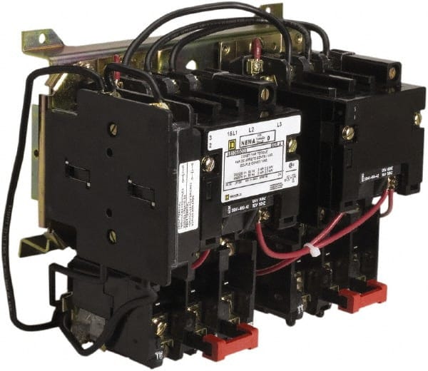 Square D - 27 Amp, NEMA Size 1, Open Enclosure NEMA Motor Starter - Exact Tooling