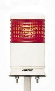 Schneider Electric - LED Lamp, Red, Flashing and Steady, Preassembled Stackable Tower Light Module Unit - 24 VDC, 100 Milliamp, IP54 Ingress Rating, Base Mount - Exact Tooling