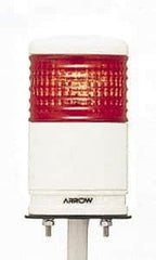 Schneider Electric - LED Lamp, Red, Flashing and Steady, Preassembled Stackable Tower Light Module Unit - 24 VDC, 100 Milliamp, IP54 Ingress Rating, Base Mount - Exact Tooling