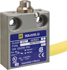 Square D - SPDT, NC/NO, 240 VAC, Prewired Terminal, Plunger Actuator, General Purpose Limit Switch - 1 NEMA Rating, IP20 IPR Rating, 18 Ounce Operating Force - Exact Tooling