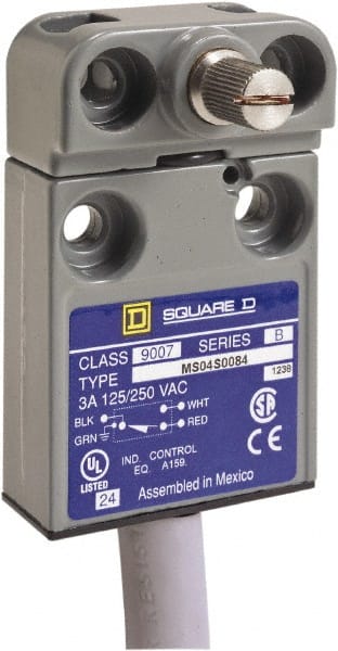 Square D - SPDT, NC/NO, 240 VAC, Prewired Terminal, Rotary Head Actuator, General Purpose Limit Switch - 1, 2, 4, 6, 6P NEMA Rating, IP67 IPR Rating - Exact Tooling