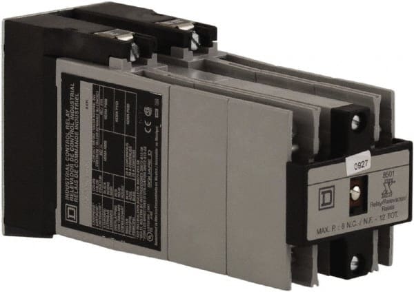 Square D - 10NO, 600 VAC Control Relay - Panel Mount - Exact Tooling