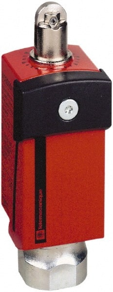 Telemecanique Sensors - NO/2NC Configuration, Multiple Amp Level, Metal Roller Plunger Safety Limit Switch - 34mm Wide x 35mm Deep x 100mm High, IP66, IP67 Ingress Rating - Exact Tooling