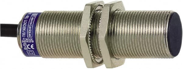 Telemecanique Sensors - NPN, PNP, 5mm Detection, Cylinder, Inductive Proximity Sensor - 2 Wires, IP68, 24 to 210 VDC, 24 to 240 VAC @ 50/60 Hz, M18x1 Thread, 60mm Long - Exact Tooling