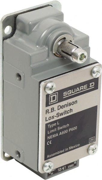 Square D - 10 Amp, NC Configuration, Left Hand Operation, Rope Operated Limit Switch - Automatic Reset, Cable Pull, 600 VAC - Exact Tooling