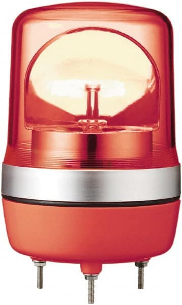Schneider Electric - 12 VAC/VDC, 250 mAmp, Rotating Beacon LED Light - Surface Mounted, 6.77 Inch High, 106mm Diameter, 138 Flashes per min - Exact Tooling