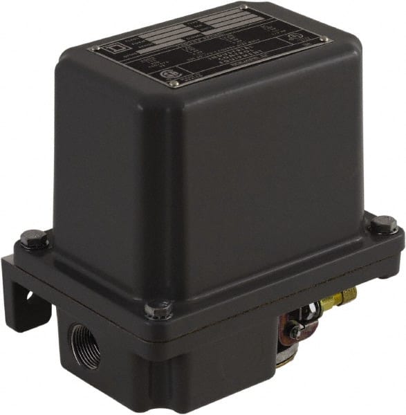 Square D - 4 NEMA Rated, DPST, 130 to 175 psi, Electromechanical Pressure and Level Switch - Exact Tooling