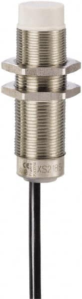 Telemecanique Sensors - NPN, PNP, 12mm Detection, Cylinder, Inductive Proximity Sensor - 2 Wires, IP68, IP69, 24 to 240 VAC @ 50/60 Hz, 24 to 240 VDC, M18x1 Thread, 60mm Long - Exact Tooling