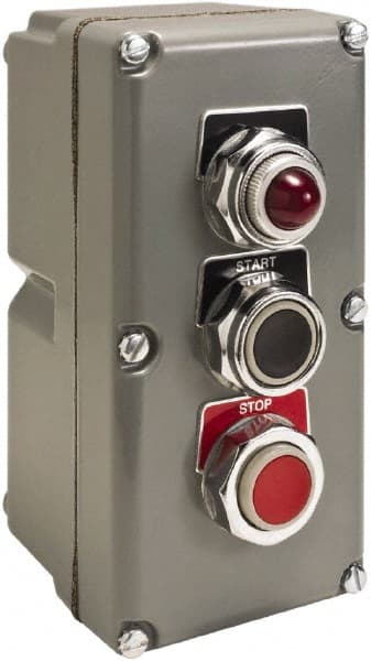 Schneider Electric - 1.18 Inch Mount Hole, Extended Straight, Pushbutton Switch - Weatherproof, Dust and Oil Resistant - Exact Tooling