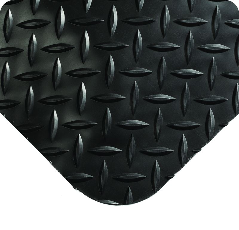 Diamond-Plate SelectÂ 3' x 5' BlackÂ Work Mat - Exact Tooling