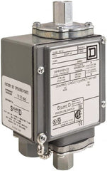 Square D - 4, 13 and 4X NEMA Rated, DPDT, 1.5 to 75 psi, Electromechanical Pressure and Level Switch - Exact Tooling