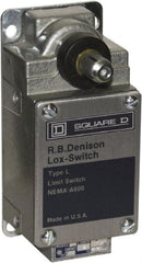 Square D - DPST, 2NO, 600 Volt Screw Terminal, Rotary Spring Return Actuator, General Purpose Limit Switch - 1, 2, 4, 12, 13 NEMA Rating, IP67 IPR Rating - Exact Tooling