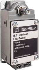 Square D - 3PDT, 3NO, 600 Volt, Screw Terminal, Rotary Spring Return Actuator, General Purpose Limit Switch - 1, 2, 4, 12, 13 NEMA Rating, IP67 IPR Rating - Exact Tooling