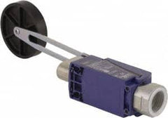 Telemecanique Sensors - NC/NO, 240 VAC, Screw Terminal, Roller Lever Actuator, General Purpose Limit Switch - 1, 2, 4, 6, 12, 13 NEMA Rating, IP66, IP67 IPR Rating - Exact Tooling
