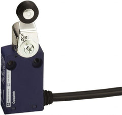 Telemecanique Sensors - DP, NC/NO, 240 VAC, Fixed Cable Terminal, Roller Lever Actuator, General Purpose Limit Switch - IP65 IPR Rating - Exact Tooling