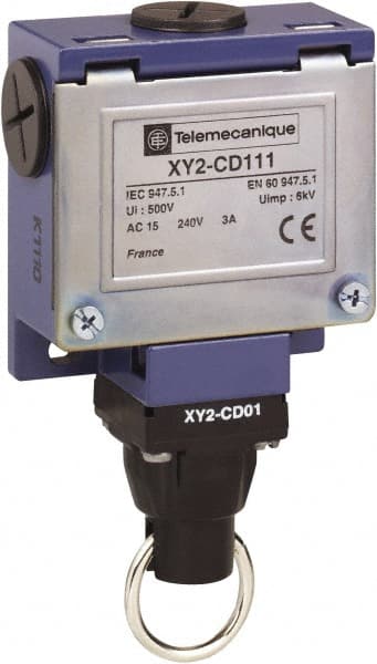 Telemecanique Sensors - 10 Amp, Rope Operated Limit Switch - Cable Pull, 240 VAC - Exact Tooling