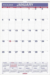 AT-A-GLANCE - 12 Sheet, 5-1/2 x 8-1/2", Wall Calendar - White - Exact Tooling