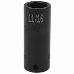 SK - Impact Socket - 3/8"DR 11/16" DEEP IMPACT SOCKET - Exact Tooling