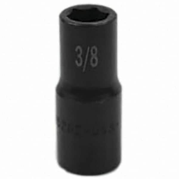 SK - Impact Socket - 3/8"DR 6PT 3/8" SEMI-DEEP IMPACT SOCKET - Exact Tooling