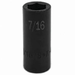SK - Impact Socket - 3/8"DR 6PT 7/16" SEMI-DEEP IMPACT SOCKET - Exact Tooling