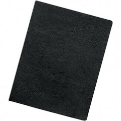 FELLOWES - Black Vinyl Binding Machine Report Cover - 8-3/4 x 11-1/4" - Exact Tooling