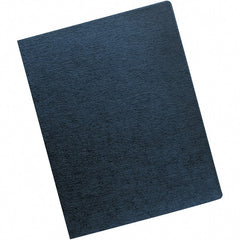FELLOWES - Navy 70 Lb Paper Stock Binding Machine Report Cover - 8-3/4 x 11-1/4" - Exact Tooling