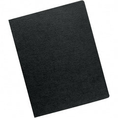 FELLOWES - Black 70 Lb Paper Stock Binding Machine Report Cover - 8-3/4 x 11-1/4" - Exact Tooling