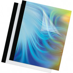 FELLOWES - Black PVC Binding Machine Report Cover - 11 x 8-1/2" - Exact Tooling